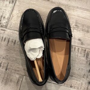 Madewell Black Leather Loafers